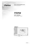 Clarion Net TTX754 User's Manual