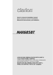 Clarion MAX685BT User's Manual