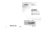 Clarion DXZ825 User's Manual