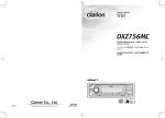 Clarion DXZ756MC User's Manual
