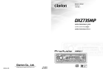 Clarion DXZ735MP User's Manual