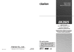 Clarion DXZ615 User's Manual
