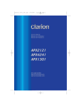 Clarion APX4241 User's Manual