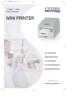 Citizen Systems Mini Printer User's Manual