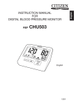 Citizen Systems CHU503 User's Manual