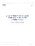 Cisco Systems UC560T1E1K9 User's Manual