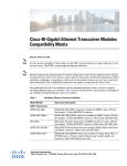 Cisco Systems CVRCFP4SFP10G Specification Sheet