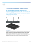 Cisco Systems Vdsl2/Adsl2+ Specification Sheet