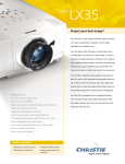 Christie Digital Systems Vivid LX35 User's Manual