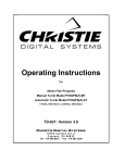 Christie Digital Systems P35GPS-MT User's Manual