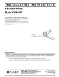 Chief Manufacturing CMA-347 User's Manual