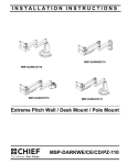 Chief Manufacturing MSP-DARKWE/CE/CD/PZ-110 User's Manual