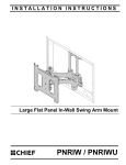 Chief Manufacturing PNRIW User's Manual