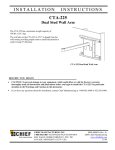 Chief Manufacturing CTA-225 User's Manual