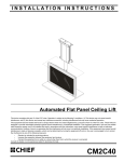 Chief Manufacturing CM2C40 User's Manual