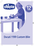 Chicco Ducati Custom Bike Owner's Manual