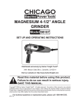 Chicago Electric 98107 User's Manual
