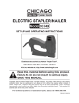 Chicago Electric 93749 User's Manual