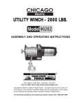 Chicago Electric 90282 User's Manual