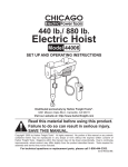 Chicago Electric 44006 User's Manual