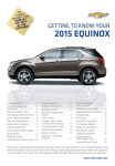 Chevrolet 2015 Equinox Get To Know Manual