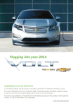 Chevrolet 2014 Volt Get To Know Manual