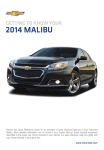 Chevrolet 2014 Malibu Get To Know Manual