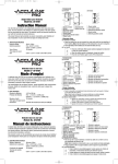 Chef's Choice Radar Detector 40-6700 User's Manual