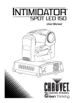 Chauvet Work Light Spot LED 150 User's Manual