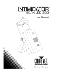Chauvet INTIMIDATORSCANLED300 User's Manual
