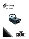 Chauvet 1300 User's Manual