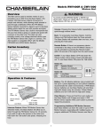 Chamberlain CWV1000 User's Manual