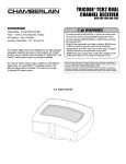 Chamberlain TCR2 User's Manual