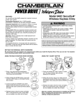 Chamberlain SECURITY+ 940C User's Manual