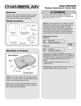 Chamberlain RWA300R User's Manual