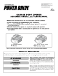 Chamberlain Power Drive User's Manual