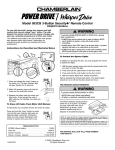 Chamberlain 953CB User's Manual