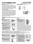 Chamberlain NDIS Wireless Doorbell and Intercom User's Manual