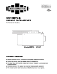 Chamberlain M75 User's Manual