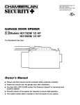 Chamberlain HD150DM User's Manual
