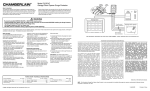 Chamberlain CLSS1C User's Manual