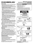 Chamberlain CLLP1 User's Manual