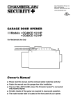 Chamberlain CG40CD User's Manual