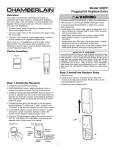 Chamberlain 942FP User's Manual