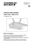 Chamberlain 7902 User's Manual