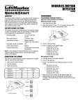 Chamberlain 50HERK User's Manual