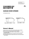 Chamberlain 2200C User's Manual