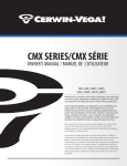 Cerwin-Vega CMX210 User's Manual