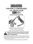 Central Pneumatic PROFESSIONAL 99901 User's Manual