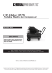 Central Pneumatic Air Compressor 67501 User's Manual